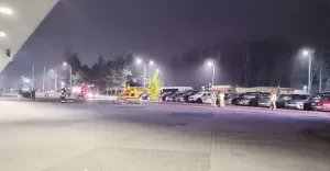 Śmigłowiec lądował przed KWK Pniówek - 11.01.2022