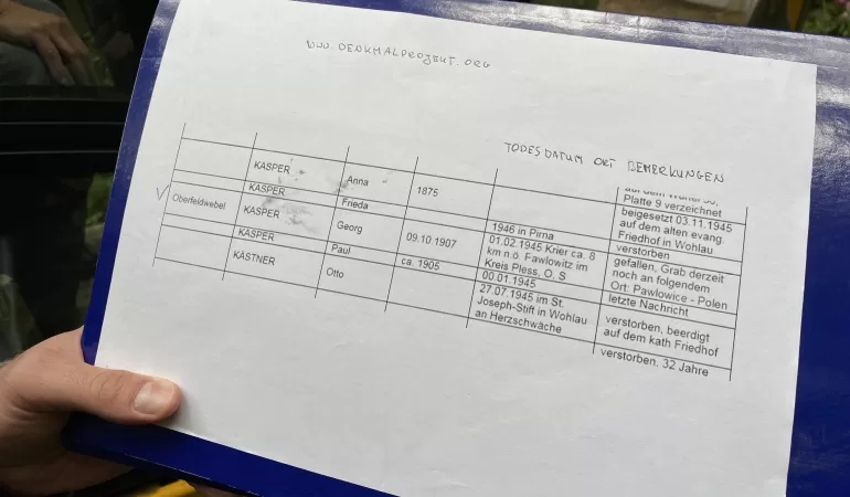 Prace ekshumacyjne w Pniówku - 17.09.2020