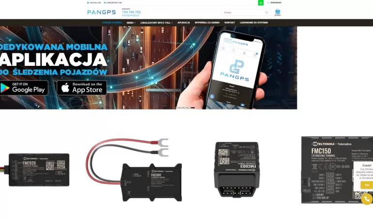 Monitoring GPS Sklep PanGPS