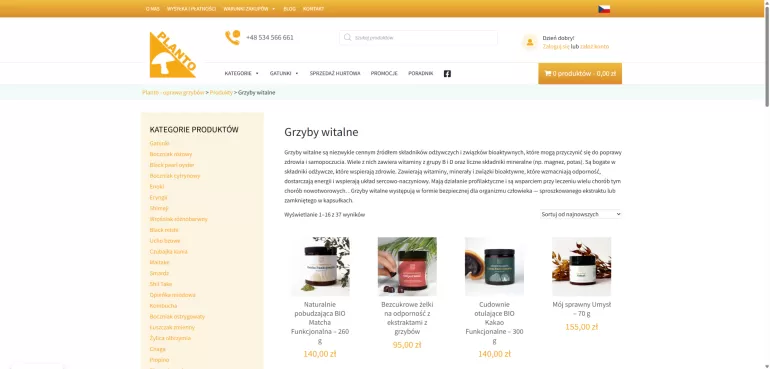 Grzyby witalne – Planto