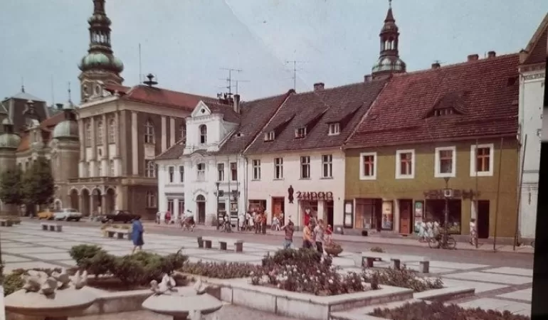Pszczyński rynek w latach 70.