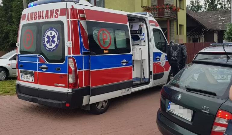 Kolizja z udziałem motocyklisty w Kobielicach -