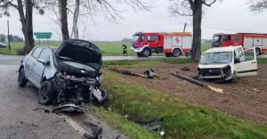 Wypadek w Jarząbkowicach - 17.04.2021