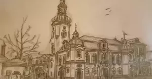 Rynek w Pszczynie - praca Renaty Sosny