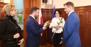 Statuetka Żubra Pszczyńskiego dla Damiana Pławecki