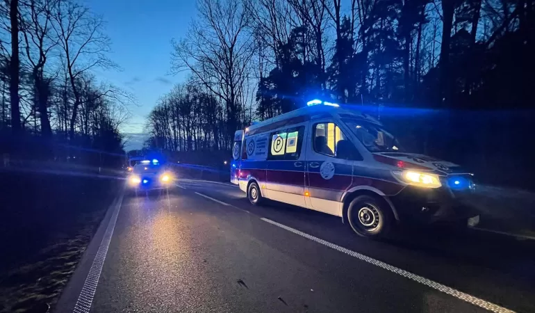 Wypadek w Jankowicach - 16.02.2022