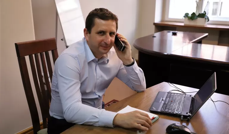 Adam Malcharek, kierownik Inspektoratu pszczyńskiego oddziału Zakładu Ubezpieczeń Społecznych
