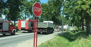 Wypadek na ul. Żorskiej w Pszczynie