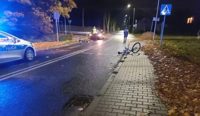Potrącenie w Golasowicach - 7.11.2021