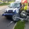 [FOTO] Wypadek w Goczałkowicach. Motocyklista zmarł