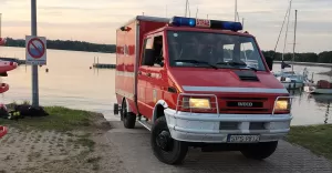 Interwencja służb ratunkowych na Jeziorze Łąka