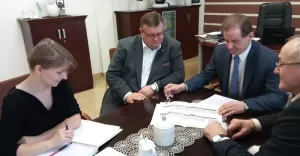 Spotkanie dotyczące budowy hali treningowej