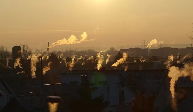 dym, kominy, Pawłowice, komin, smog