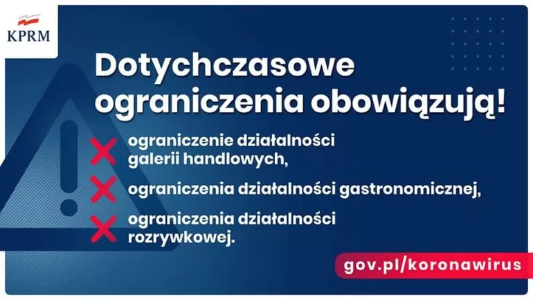 Pozostałe ograniczenia nadal obowiązują