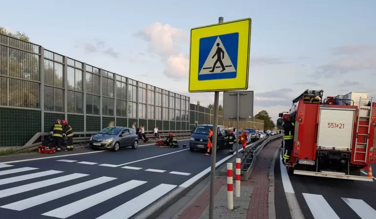 Wypadek na DK-1 w Goczałkowicach-Zdroju - 15.08.20