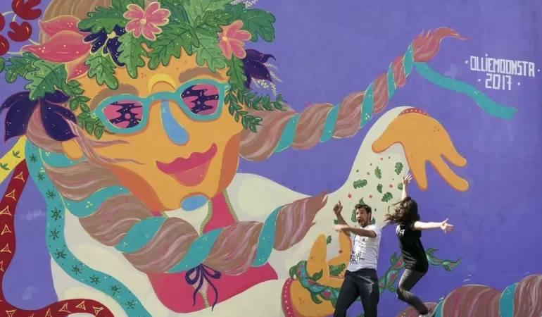 Mural przy ulicy Piastów Śląskich