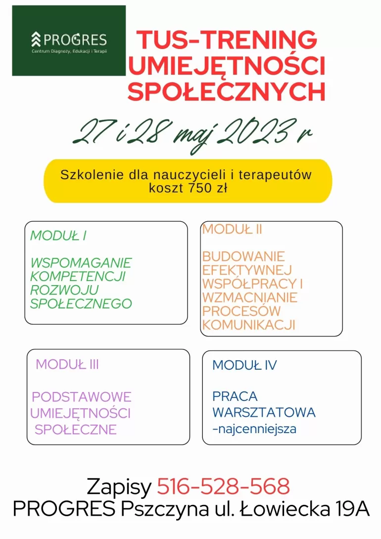 Szkolenie "Zostań trenerem umiejętności społecznych"