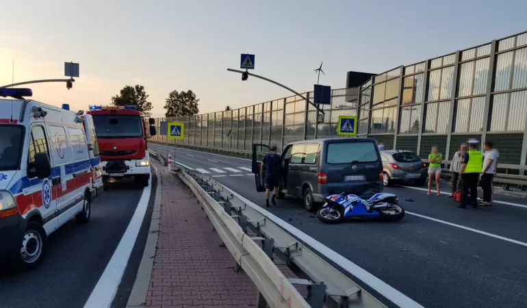 Wypadek na DK-1 w Goczałkowicach-Zdroju - 15.08.20