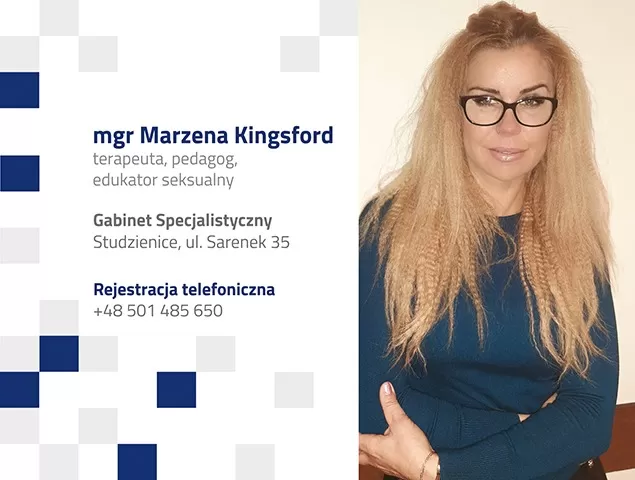 mgr Marzena Kingsford - terapeuta, pedagog, edukator seksualny