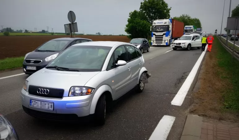 Zderzenie na DK-1 w Goczałkowicach - 18.05.2018
