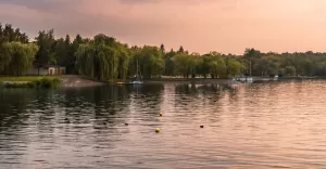 Zachód Słońca nad Zbiornikiem Łąka