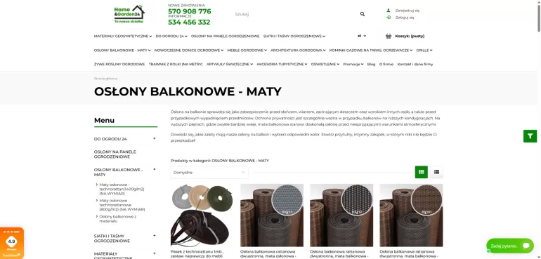 HomeAndGarden24 - osłony balkonowe