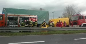 wypadek na dk 1 - 26.10.2012