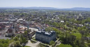 Zamek w Pszczynie z lotu ptaka, Muzeum Zamkowe