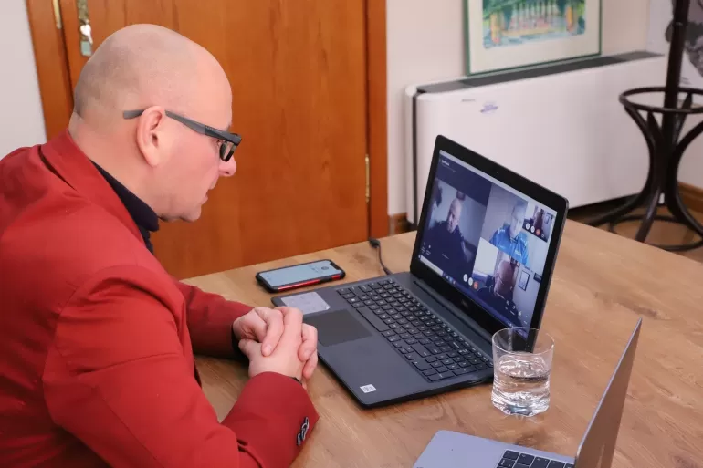 Burmistrz rozmawiał z przedstawicielami służb mundurowych